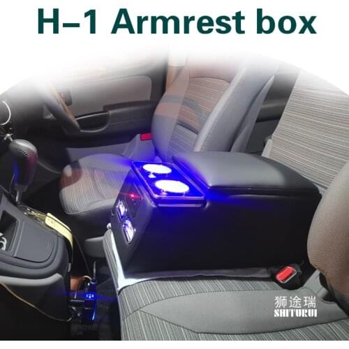 FOR HYUNDAI H-1, 5-dr Van, 2008 2018 2019 Armrest bo kamiq karoq papid FABIA Rear handrail box mobile phone charging USB
