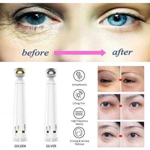 Portable Electric Vibration Eye Massager Anti-Ageing Wrinkle Dark Circle Removal Rejuvenation Facial Slimming Massage Stick