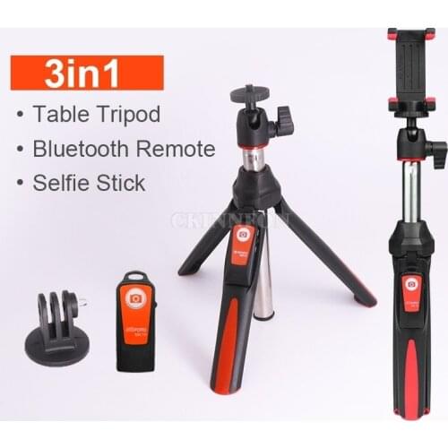 Handheld & mini Tripod 3 in 1 Self-portrait Monopod Phone Selfie Stick Bluetooth Remote Shutter for IPhone