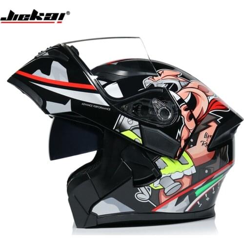 Unisex Racing Motocross Helmets Modular Dual Lens Carbon Motorcycle Helmet Full Face Safe Helmet Flip Up Cascos Para Moto