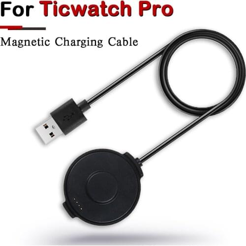 For Ticwatch Pro Smart Watch Magnetic Adsorption Portable Charger Adapter Fast Stable Charging Cable Replacement Accessories