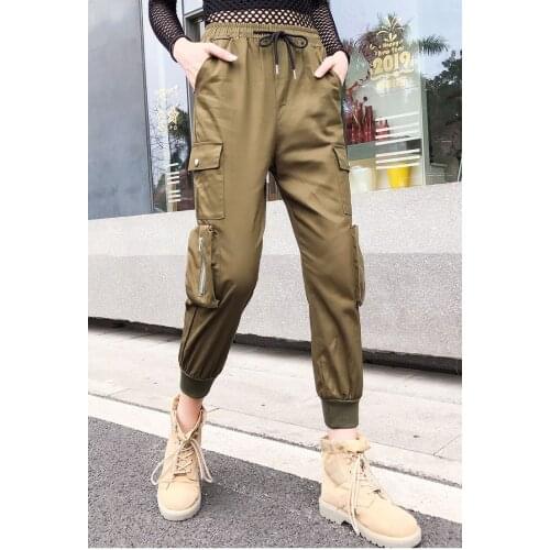 Jeans Harajuku Pants Women Joggers Patchwork Streetwear Trousers Hollow Out Plus Size Dance Pants Hip Hop Sweatpants