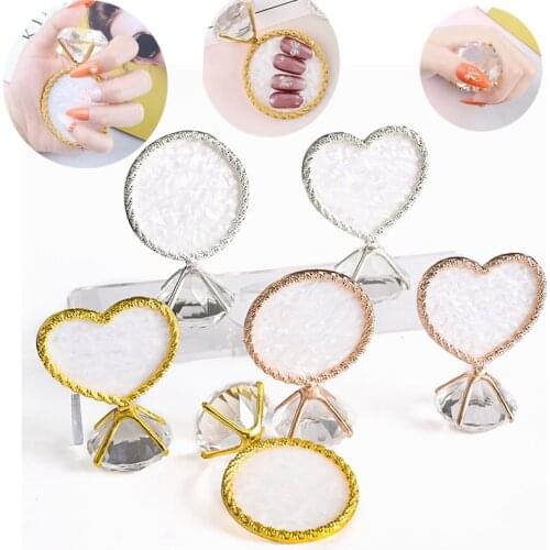 1PC Nail Tips Jewelry Display Rack Stand Diamond Display Stand Manicure Organizer Plate Display Tool Fashional#6Colors