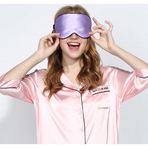 100% Natural Pure Silk Sleep Eye Mask Eye Patch Travel Eyepatch Nap Rest Blindfold Eye Cover Sleeping Mask Night Eyeshade Snore