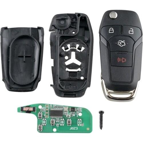 4Buttons 315MHz Replacement Smart Remote Flip Key Keyless Entry Fob For Ford Fusion 2013-2016 FCC ID: N5F-A08TAA