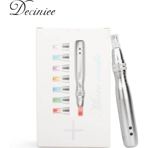 Deciniee 7 Colors LED Light Photon Micro-needling Pen With Micro Needle Face Wrinkles Marks Acne Scar Removal Electric Dr Pen