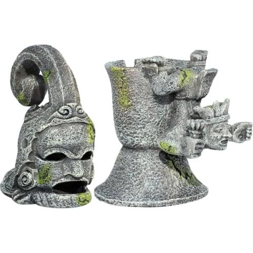 Aquarium Landscaping Statue Artificial Fish Tank Shelter Cave Home Ornaments