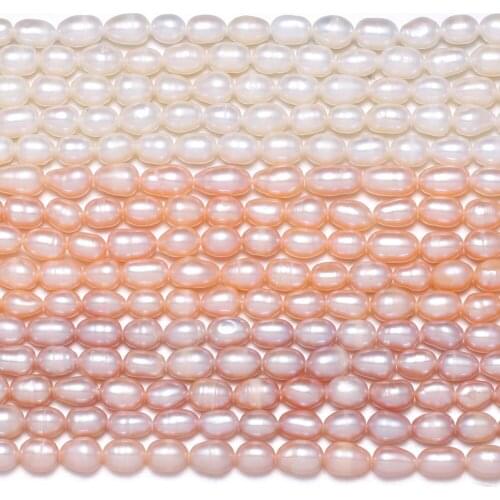 Natural Pearl Beads Oval Cultured Freshwater Pearl Beading Charms for Jewelry Making Necklace Bracelet Earrings AA Level 4-5mm