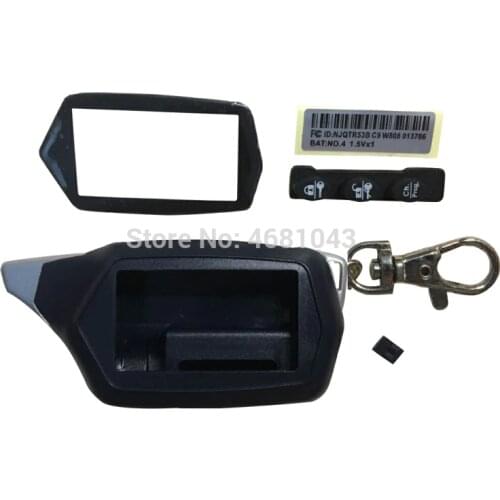 Russian Version C9 Key case keychain Body Cover for Two Way Car Alarm Starline C9 C4 C6 C3 C2 C1 C5 lcd Car Remote Control