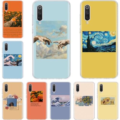 Great Art Aesthetic Van Gogh Mona Lisa Angel Phone Case For Xiaomi Redmi Note 10 9S 8T 9 8 7 6 5 Pro S2 9C 9A 8A 7A 6A 5A K30 K2