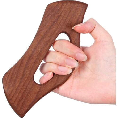 Wood Gua Sha Tool Handheld Gua Sha Scraping Paddle Slimming Guasha Massage Board Stick Scraper for Fat Burner Blood Circulation