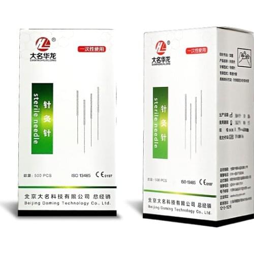 1000pcs Hualong Acupuncture Needles Disposable Sterile Medical accupuncture Needle with tube 0.17*7mm/0.16*13mm