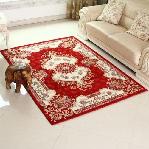 Classical Red Carpet Area Rug For Living Room Large Size Rugs And Carpets For Bedroom Slip Resistance tapis salon