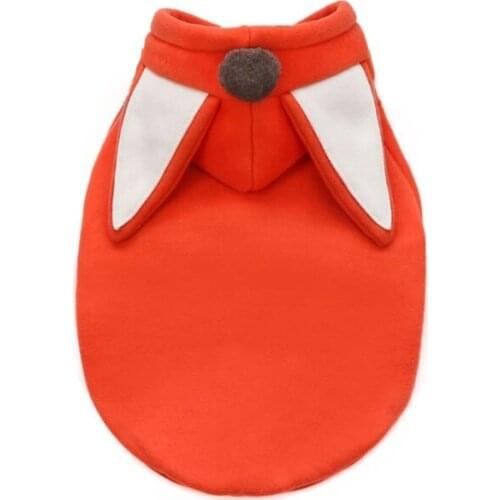 Pet Fox-Costume Doggie Sweater Outfit Puppy Jumper Cat Pajama Clothes Dog Apparel Hoodie Pet Coat S-XXL