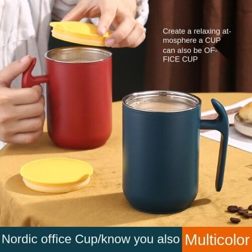 Creative gift cup stainless steel coffee cup set double Milk Cup European Cup with saucer tea cups and saucer sets tazas