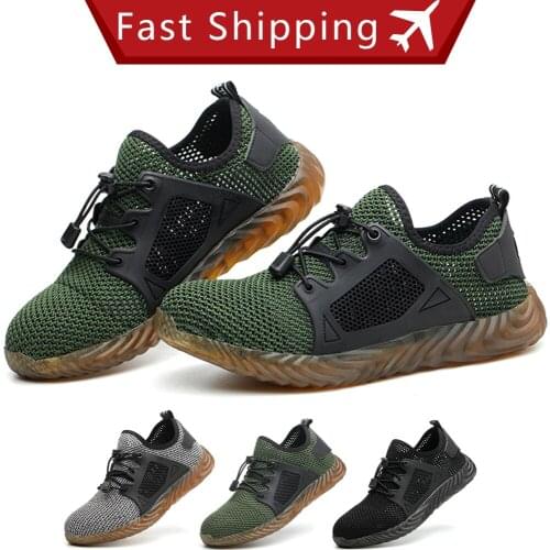2021 Indestructible Ryder Shoes Men and Women Steel Toe Cap Work Safety Puncture-Proof Boots Lightweight Breathable Sneakers