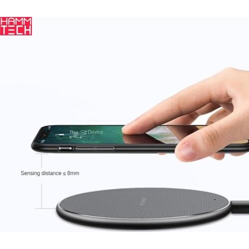 10W Round Wireless Charger Slim Mobile Phone Wireless Charger Fast Wireless Charger