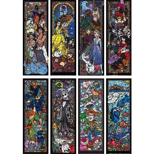 Embroidery Counted Cross Stitch Kits Needlework - Crafts 14 ct Aida Color DIY Arts Handmade Decor - Characters Stained Glass 3