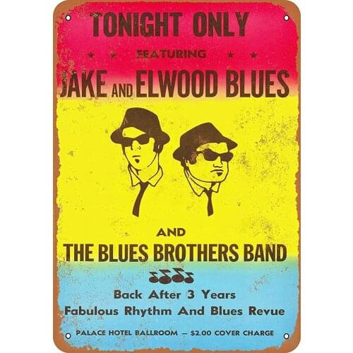 Tin Sign Metal Plaque Tonight Only Featuring Movie Posters Home Cinema Corridor Wall Decoration Retro Metal Plate 12*8 Inches