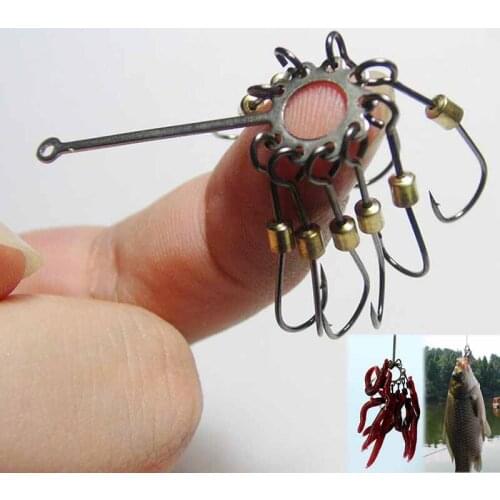 High Carbon Steel Sharp Explosion Hook Fishing Tackle Jig Hooks Set Carp Fishing Fishhook To Catch Fish #6 #8