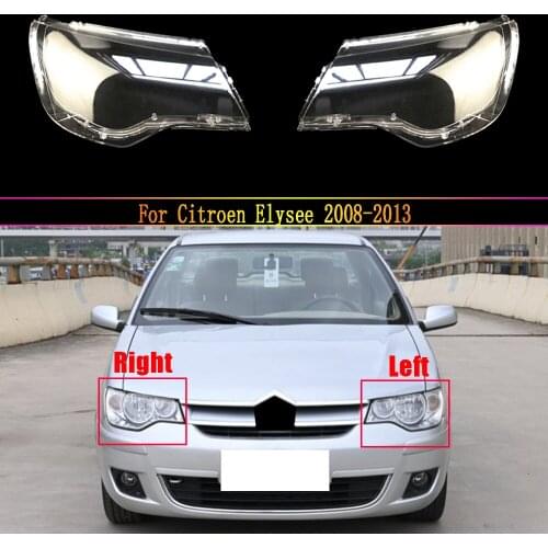 Headlamp Lens For Citroen Elysee 2008 ~ 2013 Headlight Cover Replacement Front Car Light Auto Shell