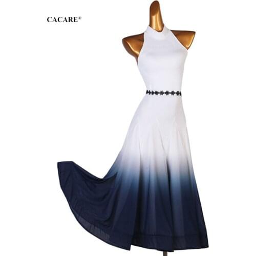 Ballroom Dress Sale Standard Dance Dresses Waltz Dress Elegant D1057 Big Ruffled Hem Backless CACARE