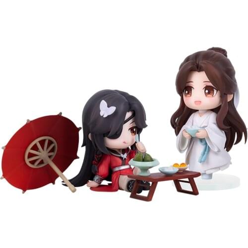Pre-Sale Heavenly God Blesses The People Xie Lian Hua Cheng Anime Figures Q Version Elegant Banquet Model Hand-Made Toys Gift
