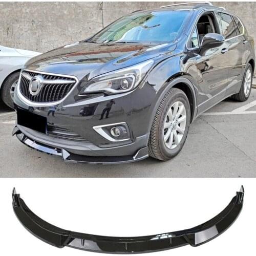 Applicable To For Buick Envision Spoiler 3Pcs Car Front Bumper Split Lip Body Kit Spoiler Deflector Modification 2019-2021