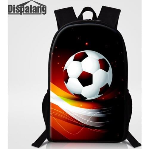 DIY Logo School Bag For Boys Football Sublimation Printed Backpack For Kids Designers Bookbag Mens Outdoor Shoulder Bagpack