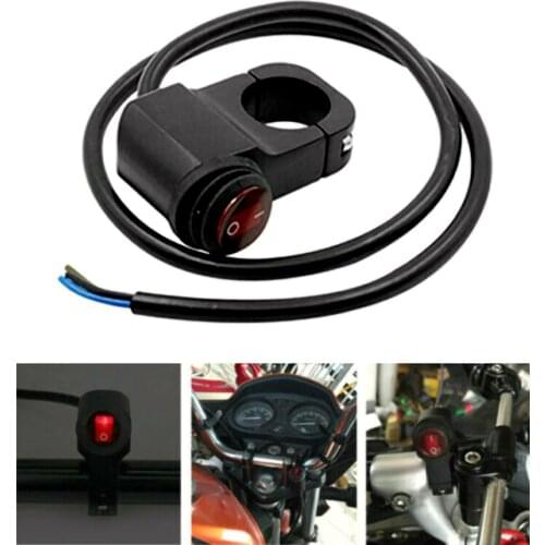 Scooter Motorcycle Handlebar Headlight On/Off Switch for Headlight Fog Spot Light 12V Waterproof Motorcycle Accessories