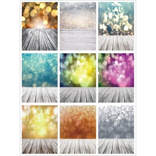 Light Spot Sequins Backdrop Festivel Party Decoration Vintage Planks Backgrounds Photography Photo Booth Studio Prop