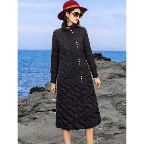 Womens Autumn Winter Women Clothes 2020 Korean Vintage 90% White Duck Down Coat Female Jacket Tops ZT4229