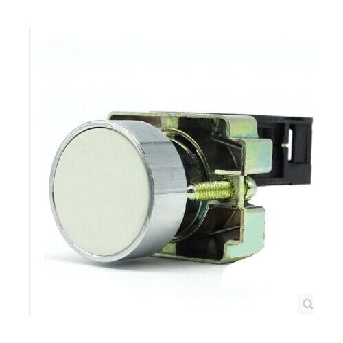 1pcs XB2 BA11 XB2-BA11 White Self-reset Momentary Flush Pushbutton 1NO Flat Push Button Switch