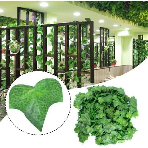 12Pcs 2m Artificial Ivy Vine Fake Foliage Flowers Hanging Leaf Garland Plants