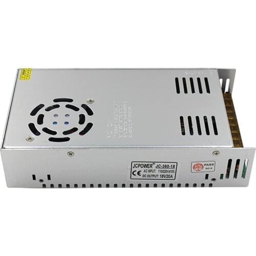 18V 20A 360W Switching Power Supply Driver for CCTV camera LED Strip AC 100-240V Input to DC 18V
