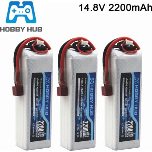 4S RC LiPo Battery 14.8V 2200mAh 40C For RC Airplane Helicopter Quadcopter RC Cars Drone Battery 4S T/XT60/JST Plug