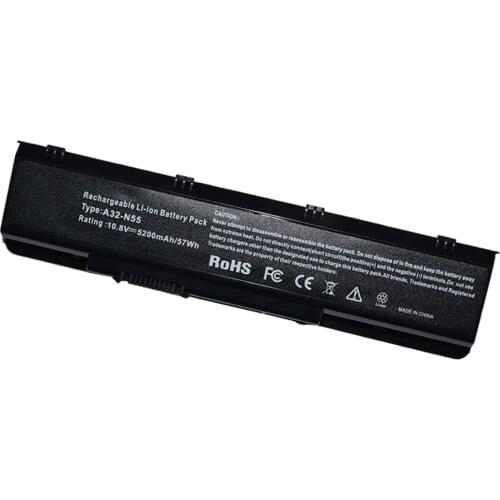5200mAh for Asus Laptop battery A32-N55 A32 N55 N45 N45E N45S N45F N45J N45J N45JC N45SJ N45SN N45SF N45SL N45SV N55 N55E N55S