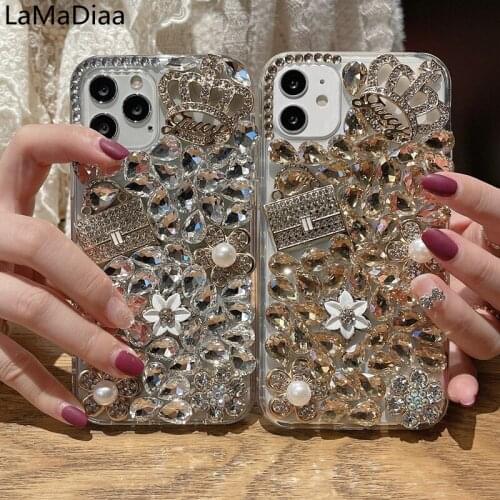 Luxury 3D Purse Flowers Crystal Diamond Bling Case For Samsung A3 A5 A7 2017 A9 A8 A6 PLUS 2018 A50 A70 A80 A51 A71 M10 M20 M30