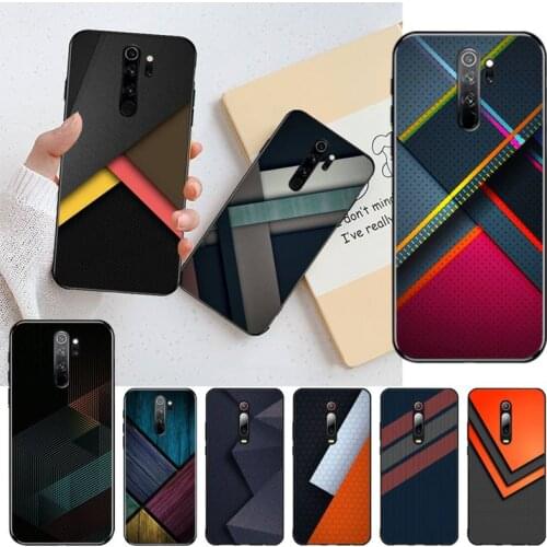 Contrasting color geometric design graphics Bling Cute Phone Case for Redmi Note 9 8 8T 8A 7 6 6A Go Pro Max Redmi 9 K20