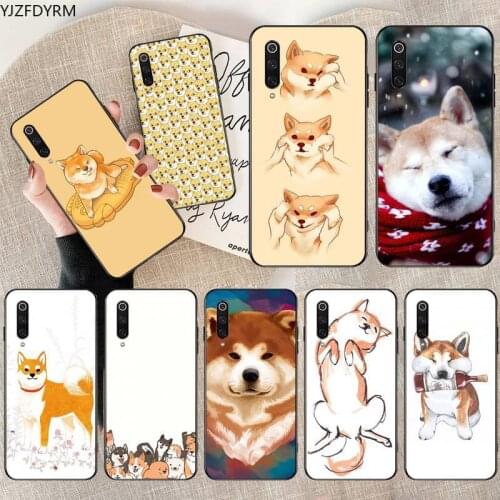 Cute Dog Akita Painted Shell Phone Case for Xiaomi Mi Note 10 Lite Mi 9T Pro xiaomi 10 10 CC9 Pro 9SE