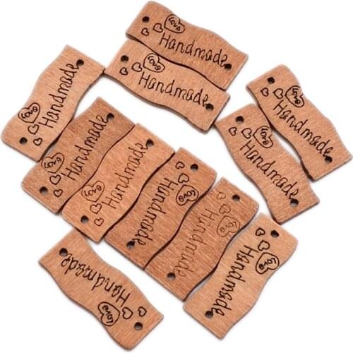 30MM 50Pcs Retro Series Wood Buttons For Handwork Sewing Scrapbook Clothing Decoration Crafts Accessories Gift Card Decor