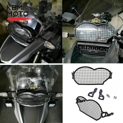 For BMW R1200GSA R 1200 GS R1200GS Adv 2004-2012 R1200GS LC ADV Motorcycle Headlight Protector Guard Protection Grill Cover
