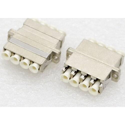 GONGFENG 20PCS New Hot Sell Optical Fiber Connector LC Quad Flange Coupler Metal Single Multimode Adapter Special Wholesale