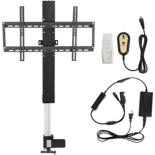 20" Motorised TV Lift Bracket For 14"-37" TVs Cabinet 500mm Stroke W/ Controller