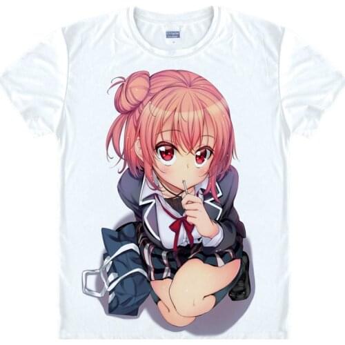My Teen Romantic Comedy SNAFU Yukinoshita Yukino Hikigaya Hachiman T-Shirts My Youth Romantic Comedy Is Wrong Cartoon T Shirt