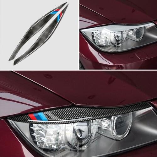 Headlights Eyebrows Trim Cover Interior Moulding Part for BMW 3 Series E90 09-12 Headlights Eyebrows Trim Cover Interior Mouldin
