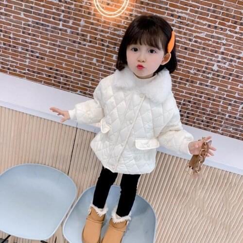 2020 New Girls Kids Boys Winter Coats Fur Collar Cotton Padded Thick Warm Coat Jacket Fashion Baby Clothes Children Clothing