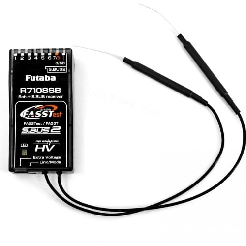 Original Futaba R7008SB 8CH S.Bus2 SBUS FASSTest 2.4G Receiver for 14SG/18MZ/18SZ Radio Controller RC DIY Toys
