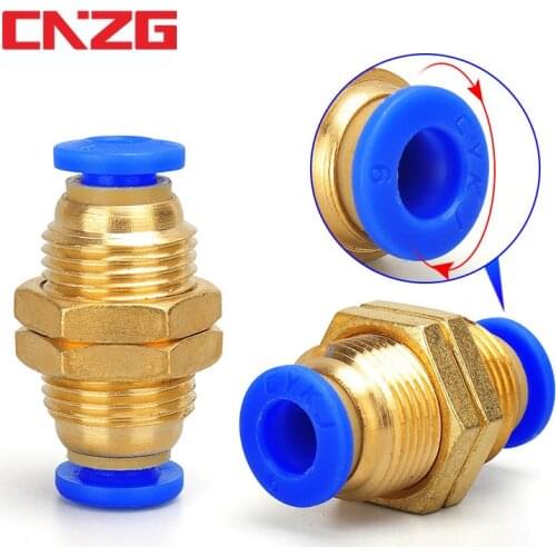 Air Pneumatic Quick Fitting Tubes Connectors Straight 8mm 6mm 4mm 10mm 12mm OD Hose Tube One Touch Push Into Gas Connector