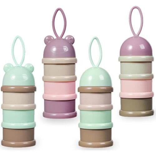 Portable Milk Powder Formula Dispenser Container Food Storage Milk Powder Snacks Container Toddler Children Food Storage Box